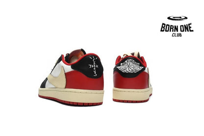 Travis Scott x Air Jordan 1 Low Black Red DM7866-166
