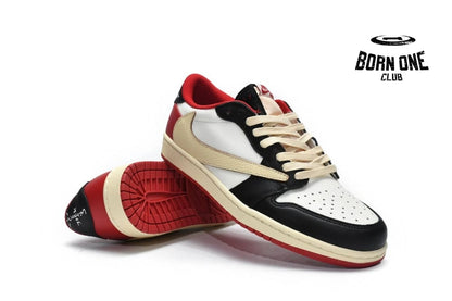 Travis Scott x Air Jordan 1 Low Black Red DM7866-166