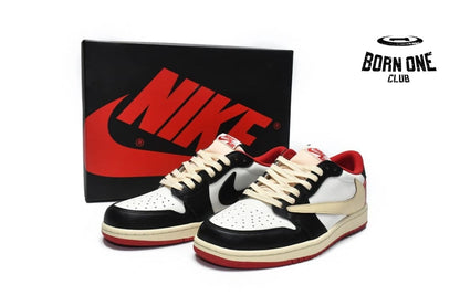 Travis Scott x Air Jordan 1 Low Black Red DM7866-166