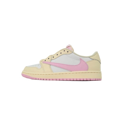 Travis Scott x Air Jordan 1 Low Soft Powder Pouring IQ7604-100