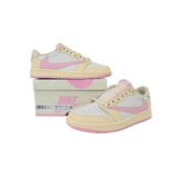 Travis Scott x Air Jordan 1 Low Soft Powder Pouring IQ7604-100