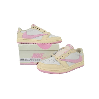 Travis Scott x Air Jordan 1 Low Soft Powder Pouring IQ7604-100