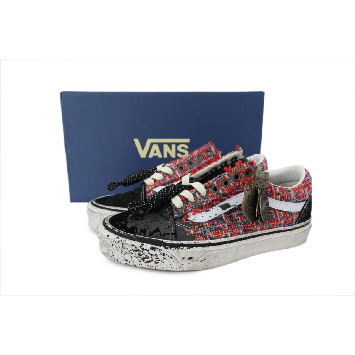Vans Old Skool Premium Charms 'Red Black' VN000D9VBOS