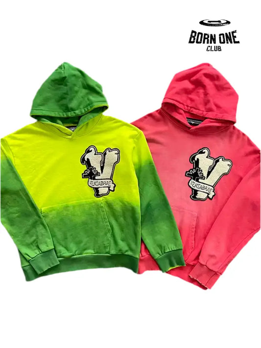Vertabrae Embroidered Patch Logo Hoodie Moletom