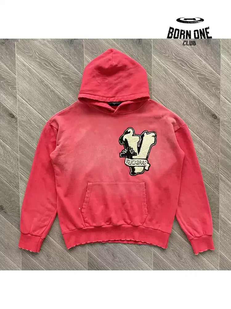 Vertabrae Embroidered Patch Logo Hoodie Moletom