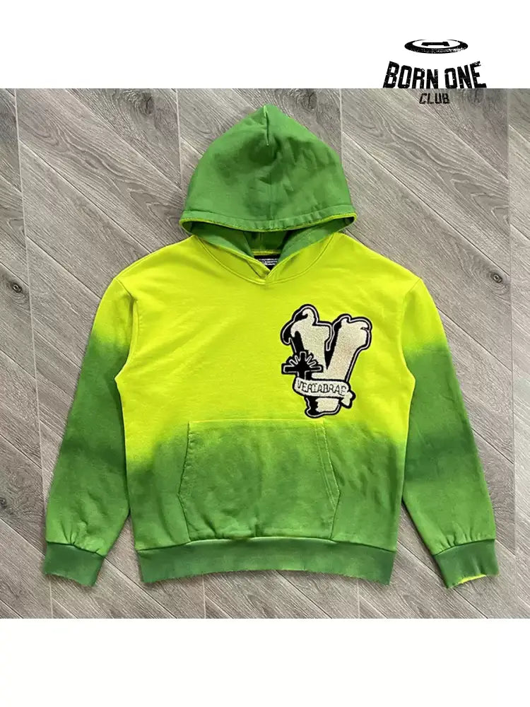 Vertabrae Embroidered Patch Logo Hoodie Moletom