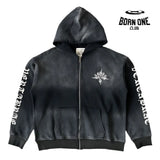 Vertabrae Jacket Zip Up Hoodie Tattoo Jaqueta Moletom