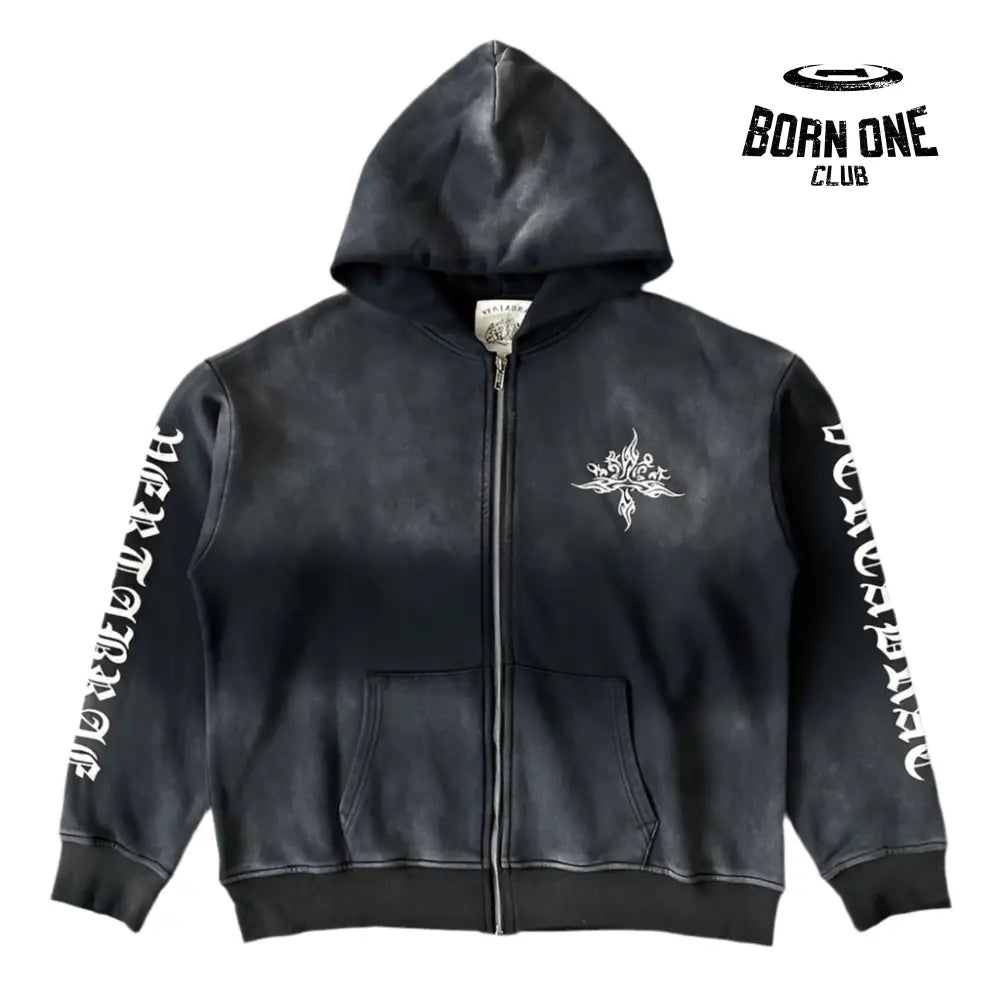 Vertabrae Jacket Zip Up Hoodie Tattoo Jaqueta Moletom