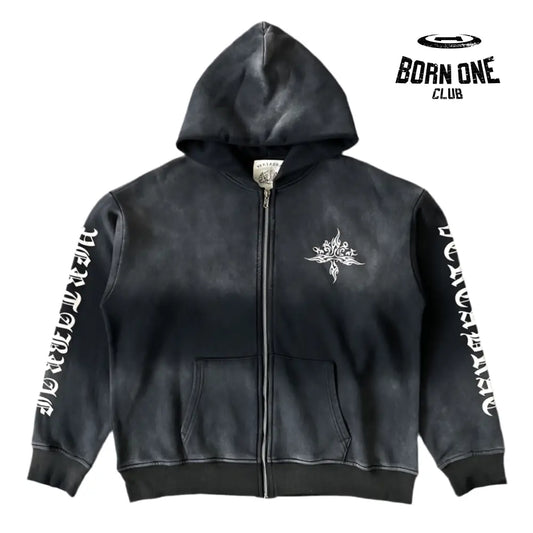 Vertabrae Jacket Zip Up Hoodie Tattoo Jaqueta Moletom