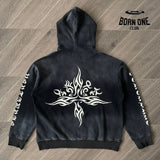 Vertabrae Jacket Zip Up Hoodie Tattoo Jaqueta Moletom