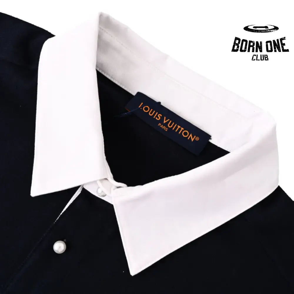 Louis Vuitton Embroidered Cotton Blend Camiseta Polo