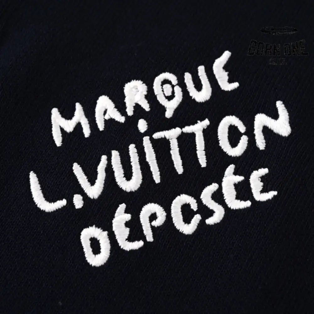 Louis Vuitton Embroidered Cotton Blend Camiseta Polo