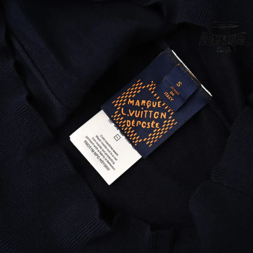 Louis Vuitton Embroidered Cotton Blend Camiseta Polo