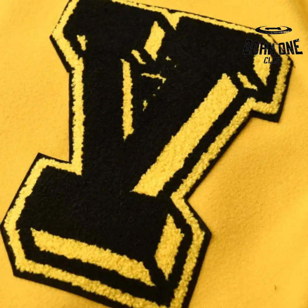 Louis Vuitton Leather Embroidered Varsity Jaqueta