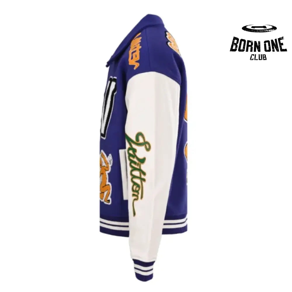 Louis Vuitton Multi Patches Mixed Leather Varsity Jaqueta