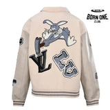 Louis Vuitton Multi-Patches Mixed Leather Varsity Jaqueta