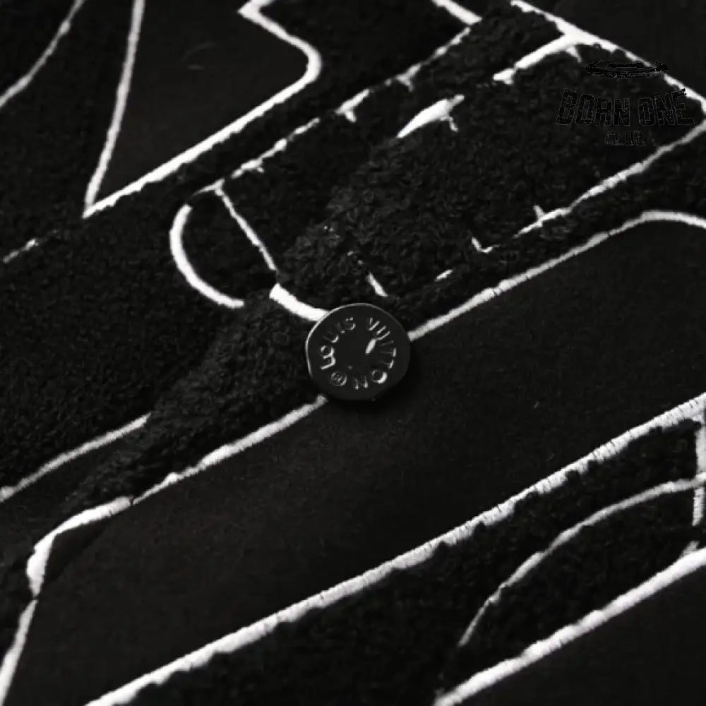 Louis Vuitton Leather Basketball Jaqueta x NBA in Black