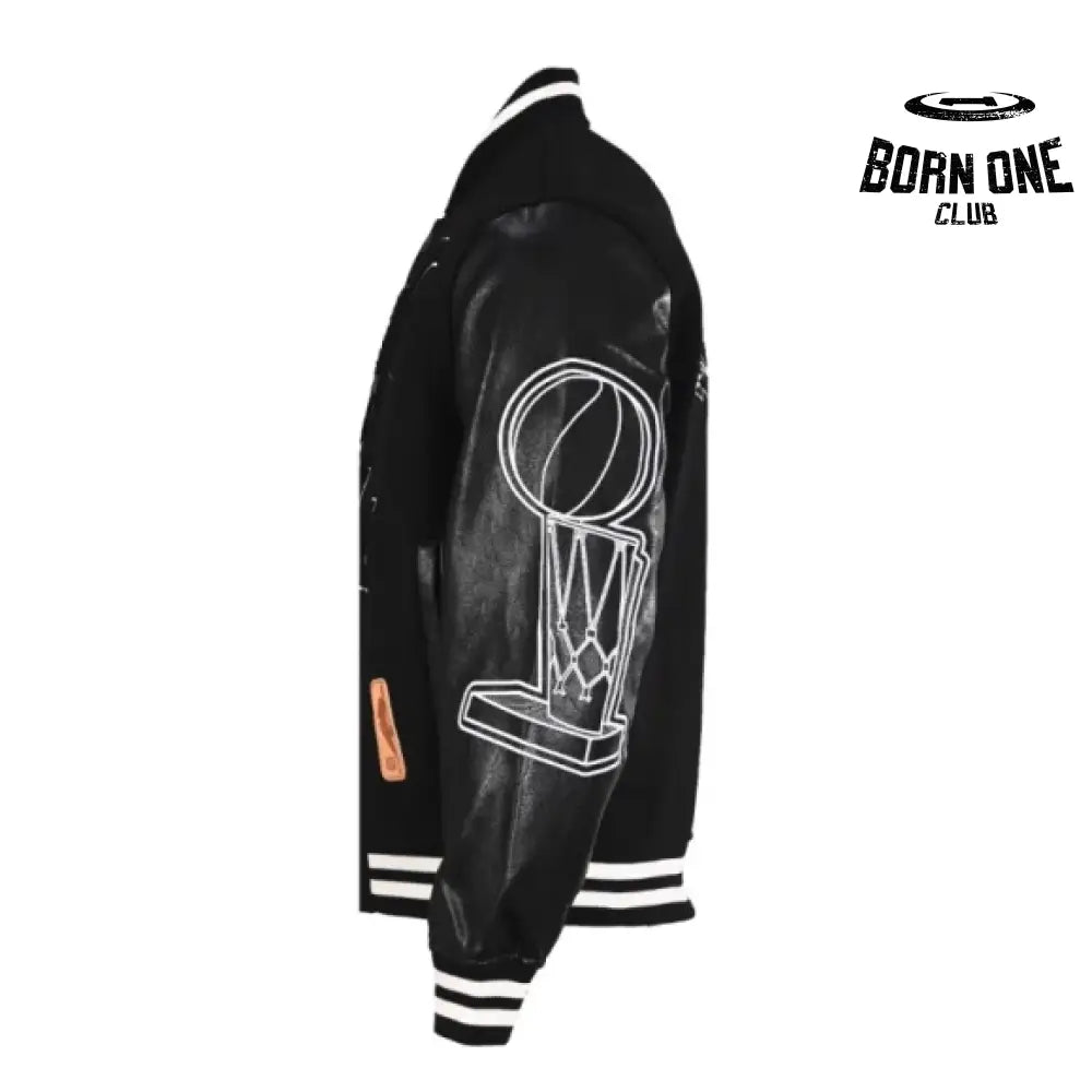 Louis Vuitton Leather Basketball Jaqueta x NBA in Black