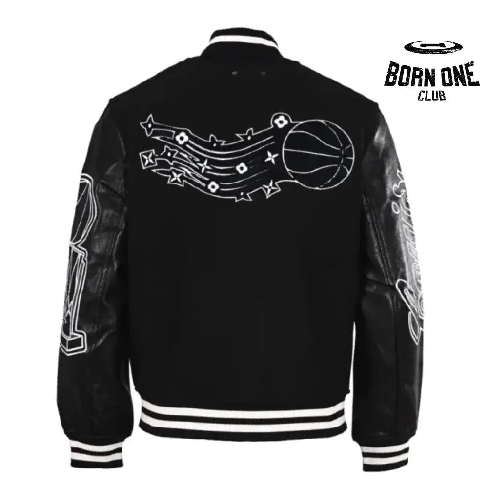 Louis Vuitton Leather Basketball Jaqueta x NBA in Black