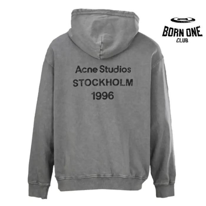 Moletom Acne Studios Stockholm 1996 Washed Cinza