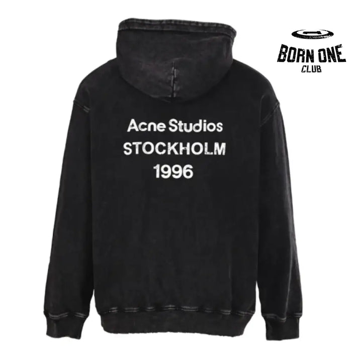 Moletom Acne Studios Stockholm 1996 Washed Preto