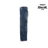 Louis Vuitton Washed Wavy Calça Jeans