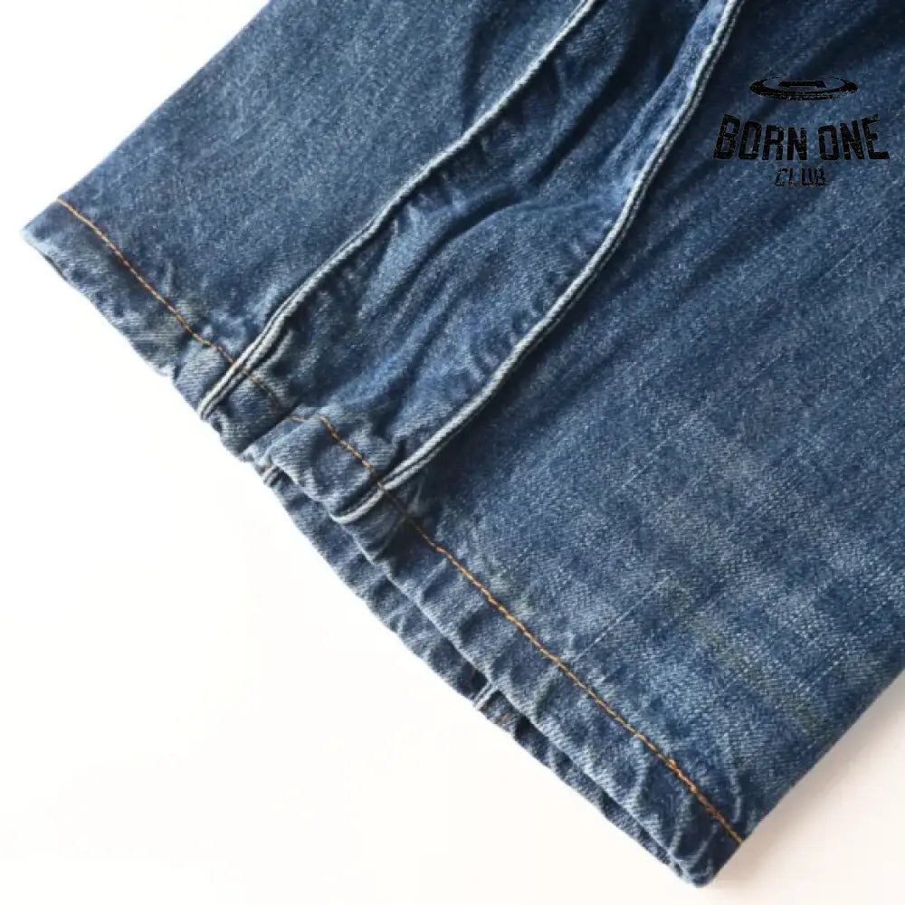 Louis Vuitton Washed Wavy Calça Jeans