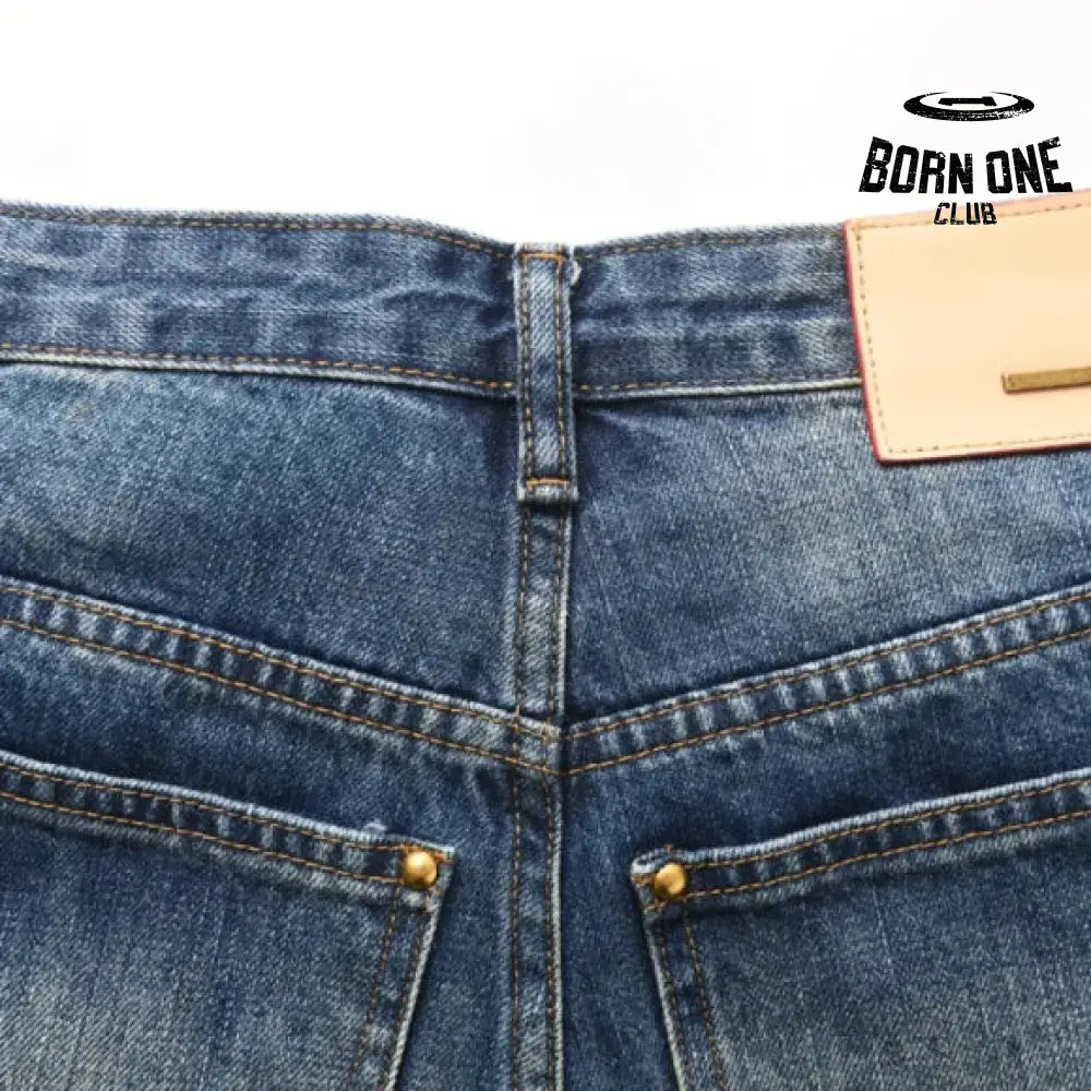 Louis Vuitton Washed Wavy Calça Jeans