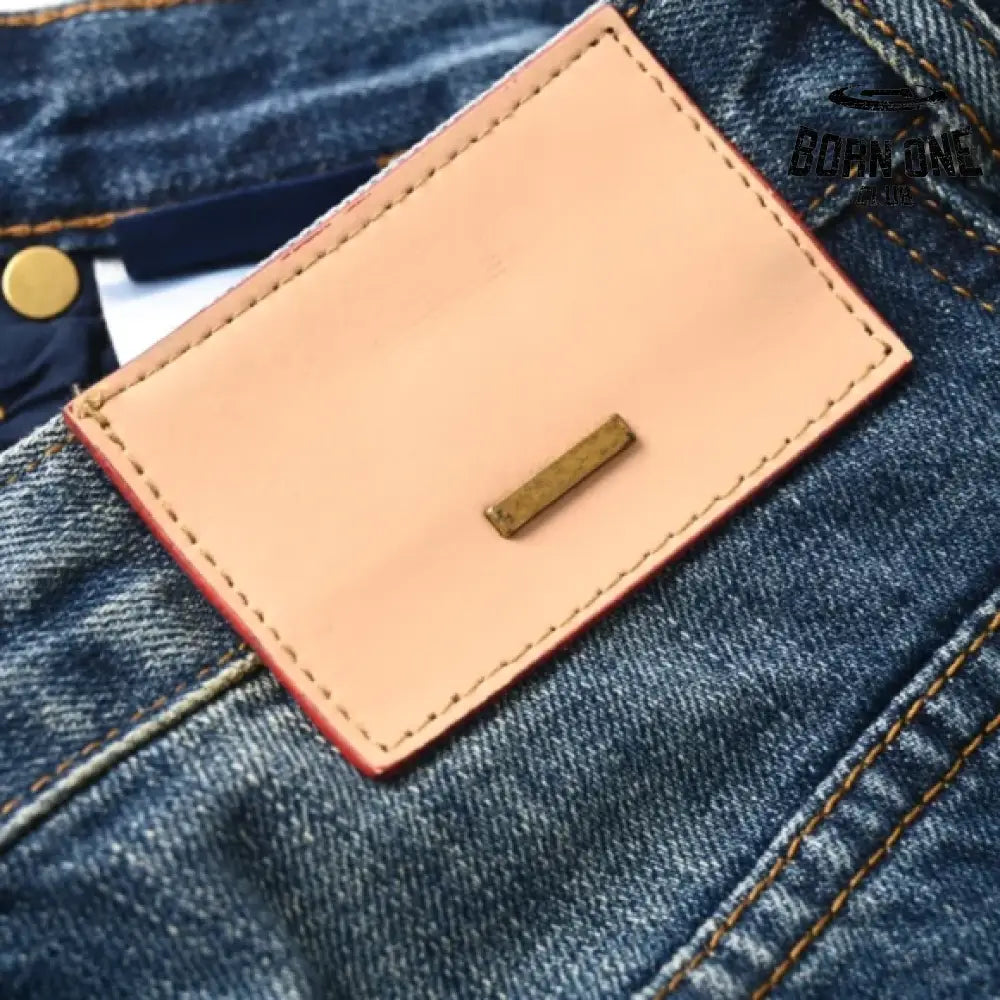 Louis Vuitton Washed Wavy Calça Jeans