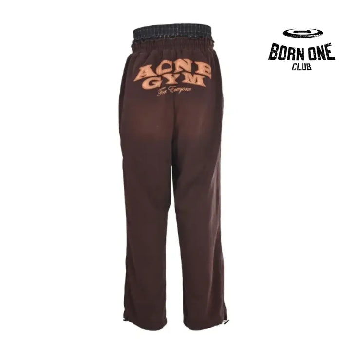 Calça de Moletom Acne Studios Acne Gym Marrom
